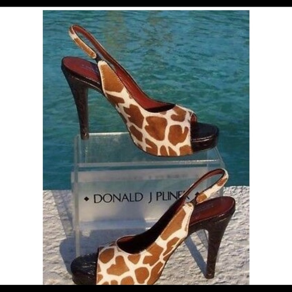 Donald Pliner Couture Leather Platform Slingback - Picture 2 of 9